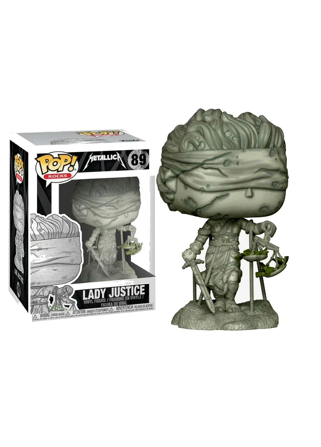 Фігурка Pop Фанко Поп Леді Юстиція Металіка Леді Джастіс Metallica Lady Justice 10см R M 89 Funko (373968956)