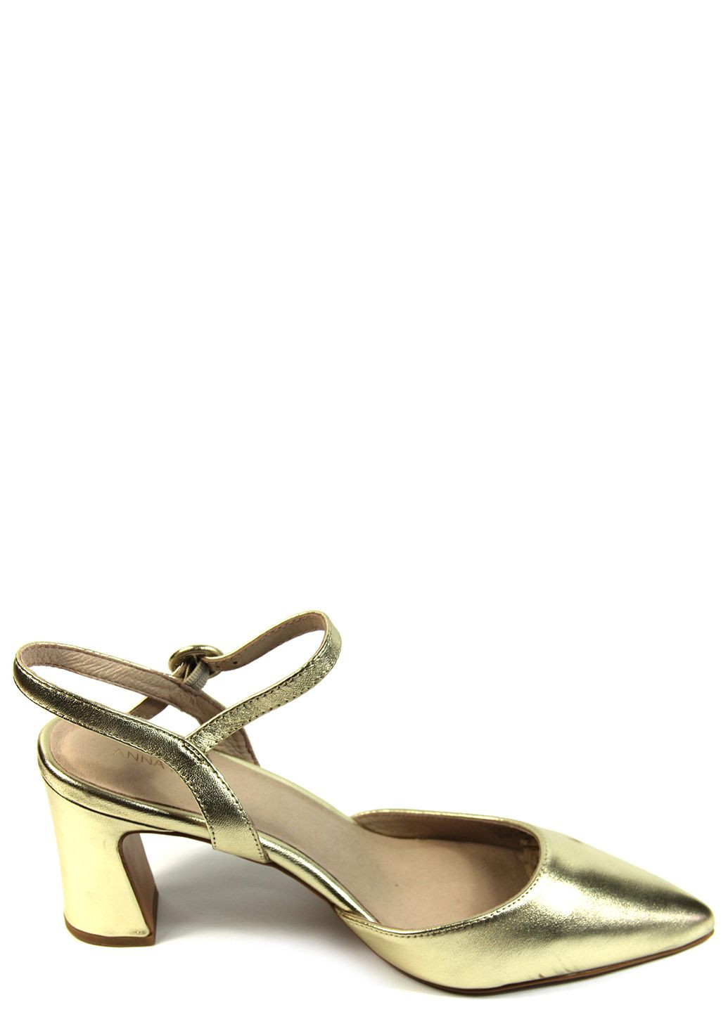 Золотые женские босоножки Anna Field с ремешком