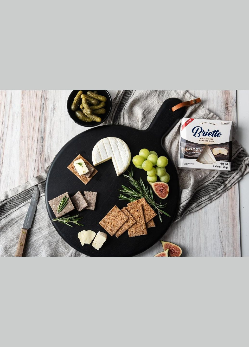 Сыр с плесенью Briette Smoky с ароматом дыма 125г Kaserei Champignon (349811638)