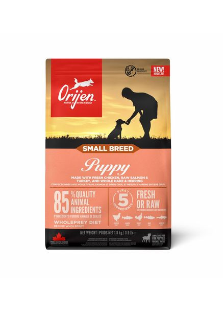Сухий корм для цуценят дрібних порід Puppy Small Breed Dog 1.8 кг (0064992722470) Orijen (358538402)