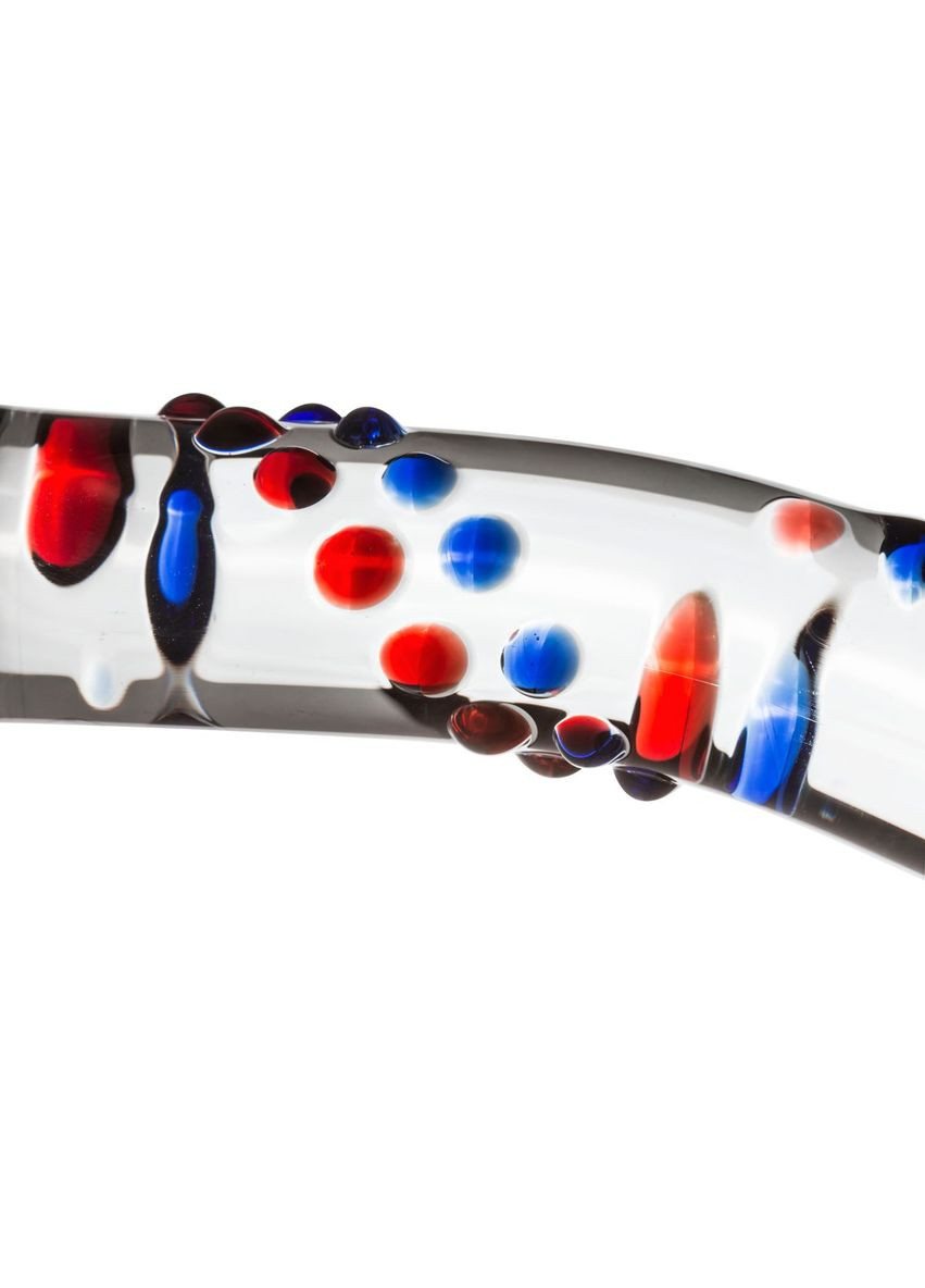 Стеклянный дилдо с изгибами и рисунком Glass Dildo No. 3 Gildo (335392457)