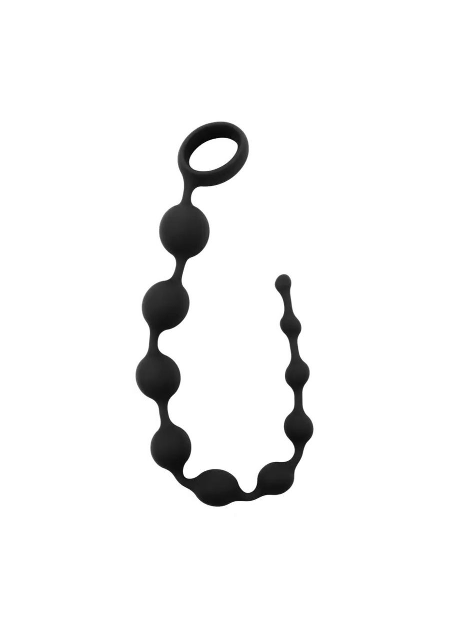 Силіконовий анальний ланцюжок "12'' Black Mont Playful Beads" Chisa (302804185)