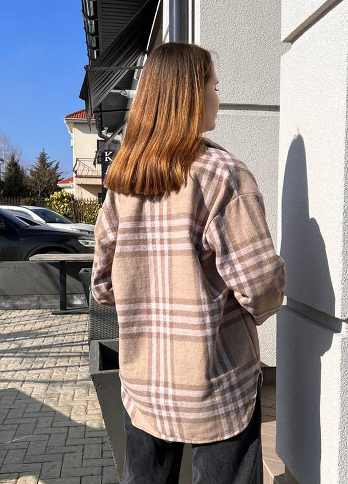 Жіноча тепла кашемірова сорочка в клітку Modena (291839371)