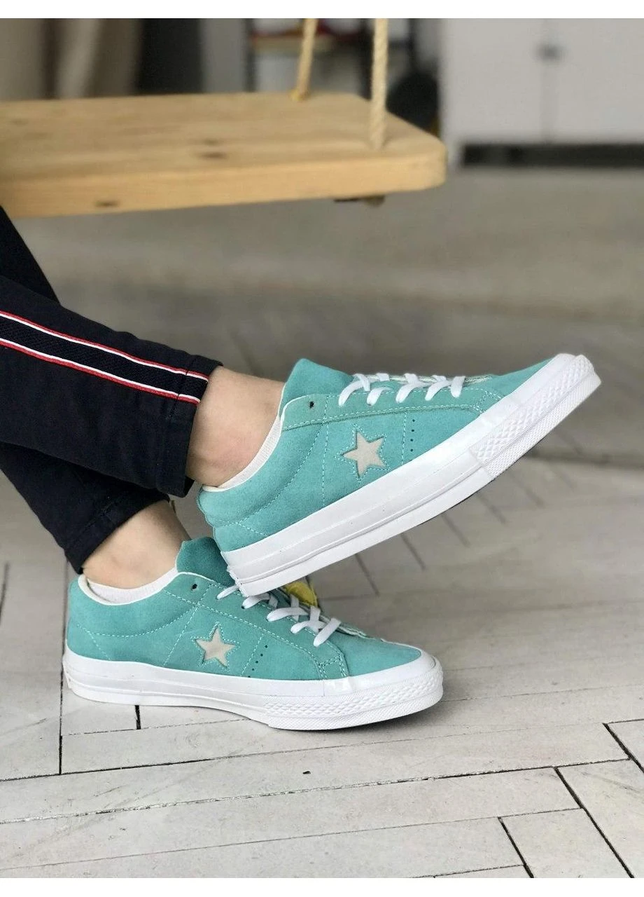 Цветные летние кеды converse low mint конверс No Brand