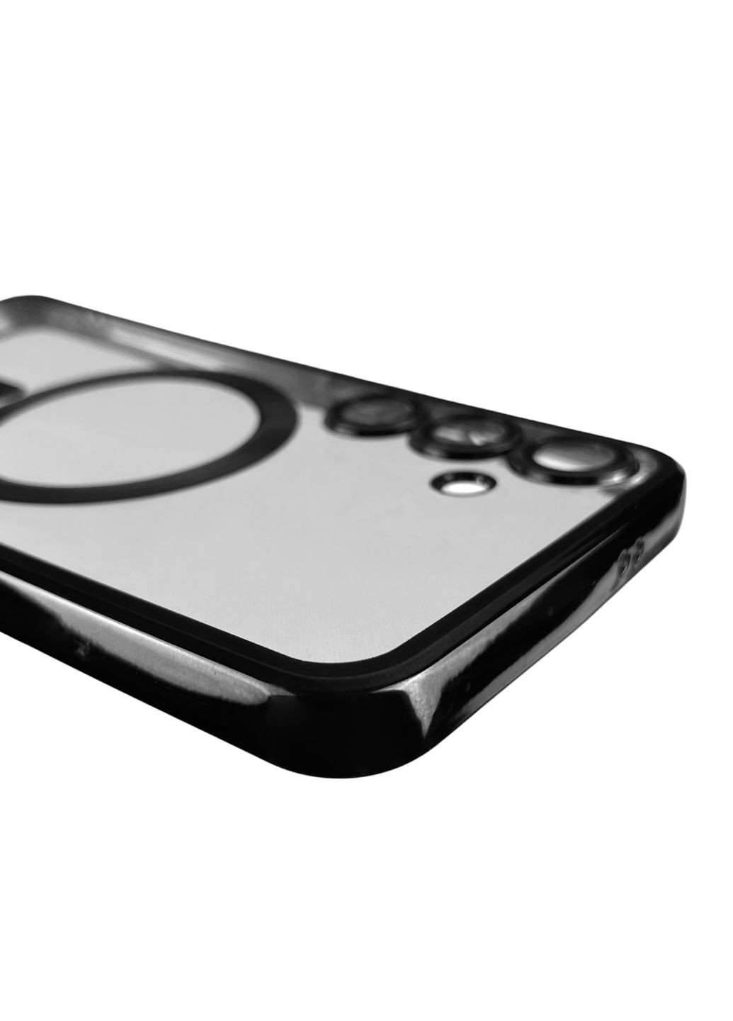 Чехол для Galaxy S24 Plus (SM-S926B) с линзами для камеры магнитом магсейф на самсунг с24 плюс чёрный Samsung (366022928)