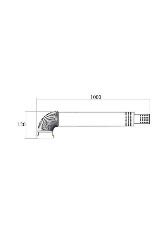 Комплект коаксіальний для турбованої газової колонки 1000 мм, 60/90 Thermo Alliance (277162593)