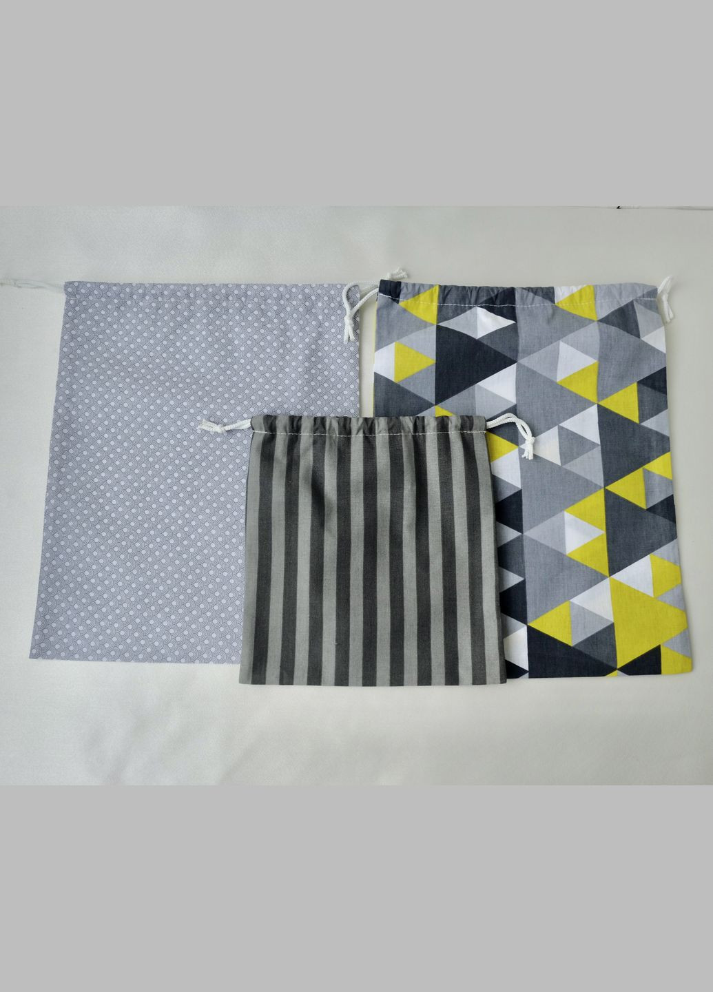 Набор текстильных эко мешочков мешки для хранения и упаковки 3 шт. No Brand (322339892)