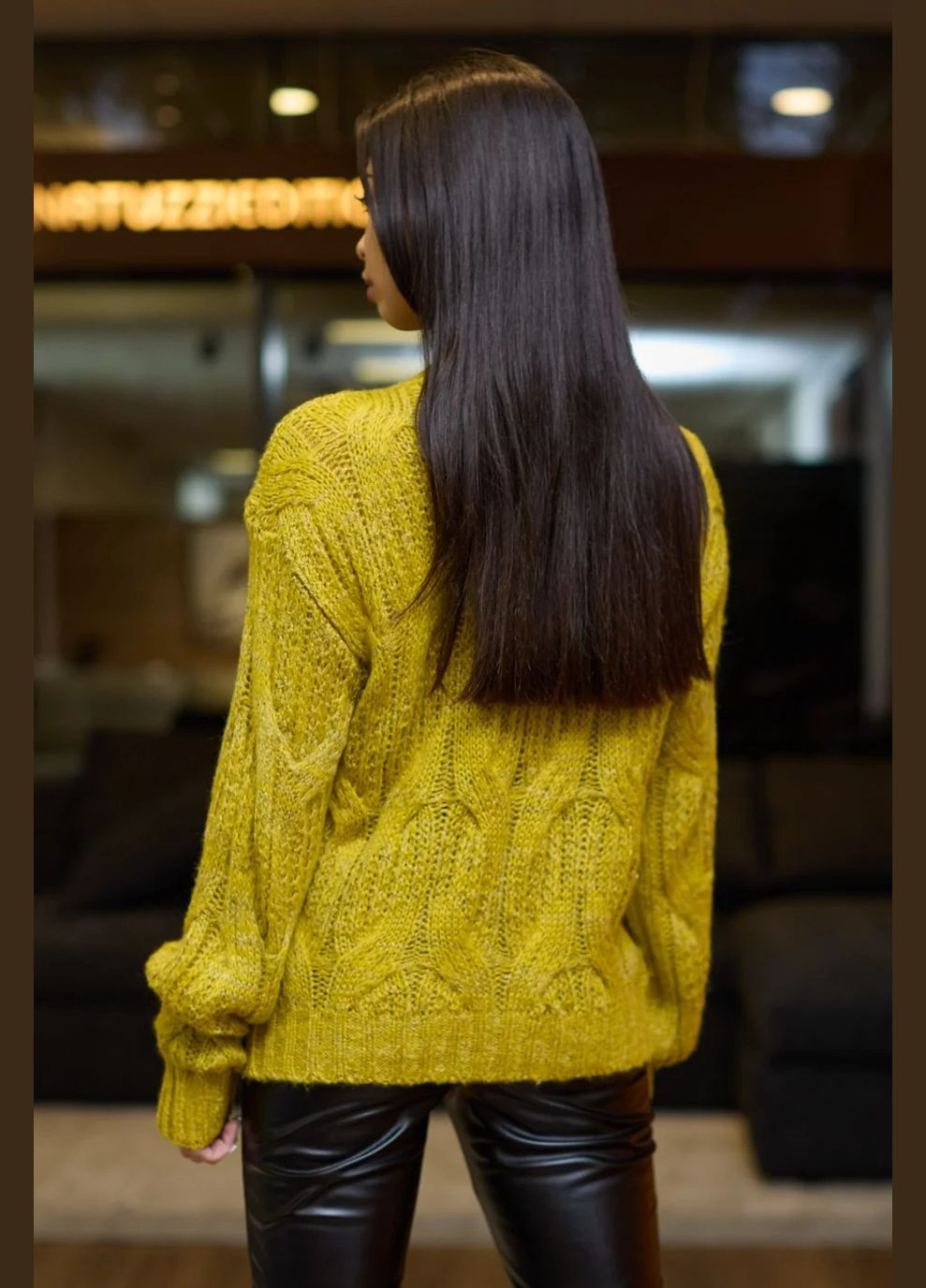 Горчичный демисезонный джемпер джемпер Seventeen