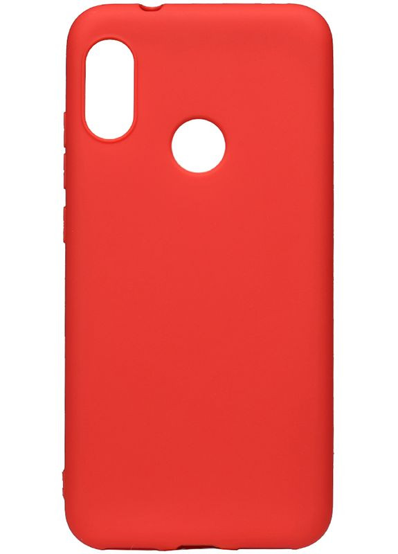 Чехол-накладка 1mm Matt TPU Case Xiaomi Redmi 6 Pro Red Toto (301779941)