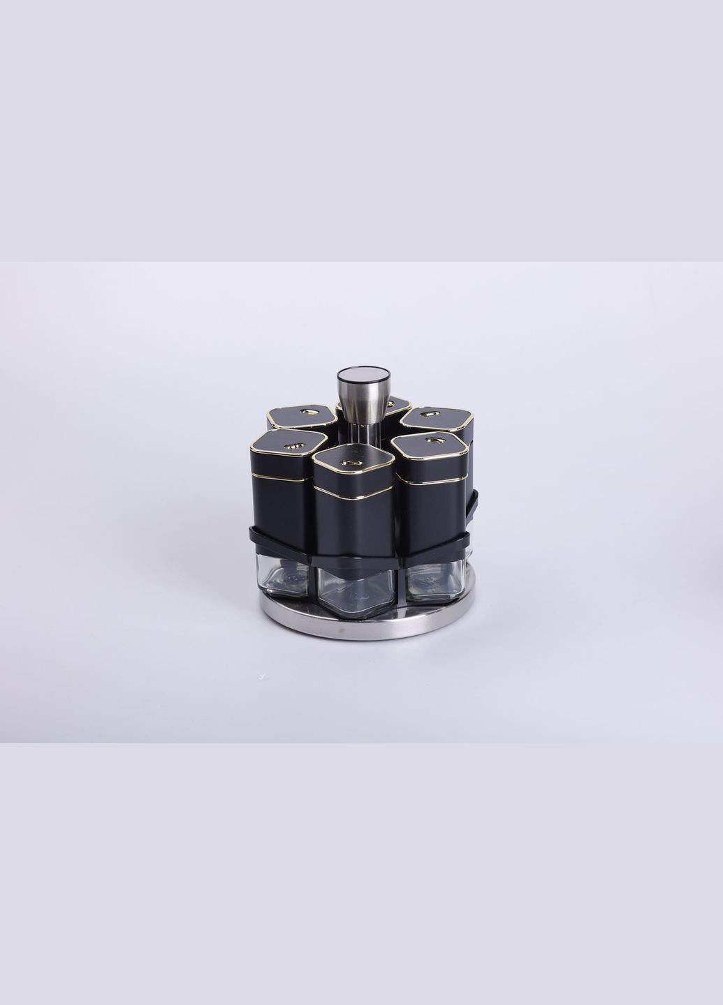 Набор баночек для специй 6 шт на поставке по 120 мл карусель HP-1308 Yiwu (326177846)