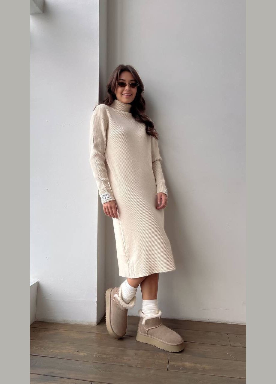 Світло-бежева сукня No Brand