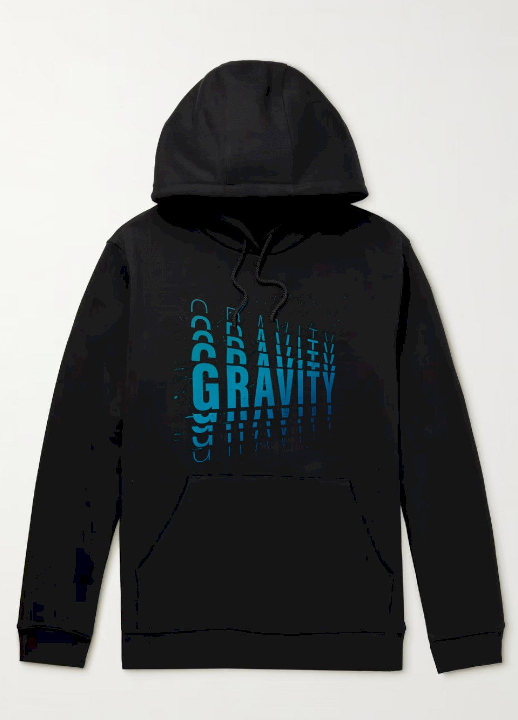 Чорний худі чоловіча чорна з флісом YAPPI малюнок (305003921)