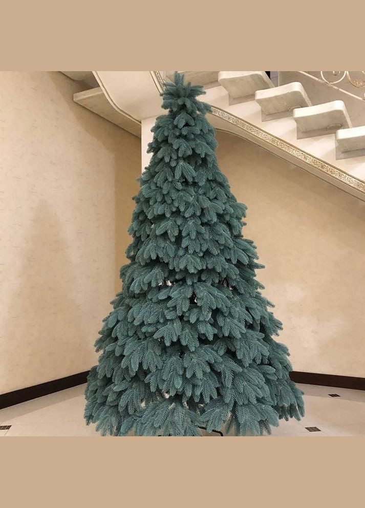 Новорічна ялинка штучна лита пласт Premium 220 см Блакитна Premium tree (blue) - 220 Смерека (317351420)