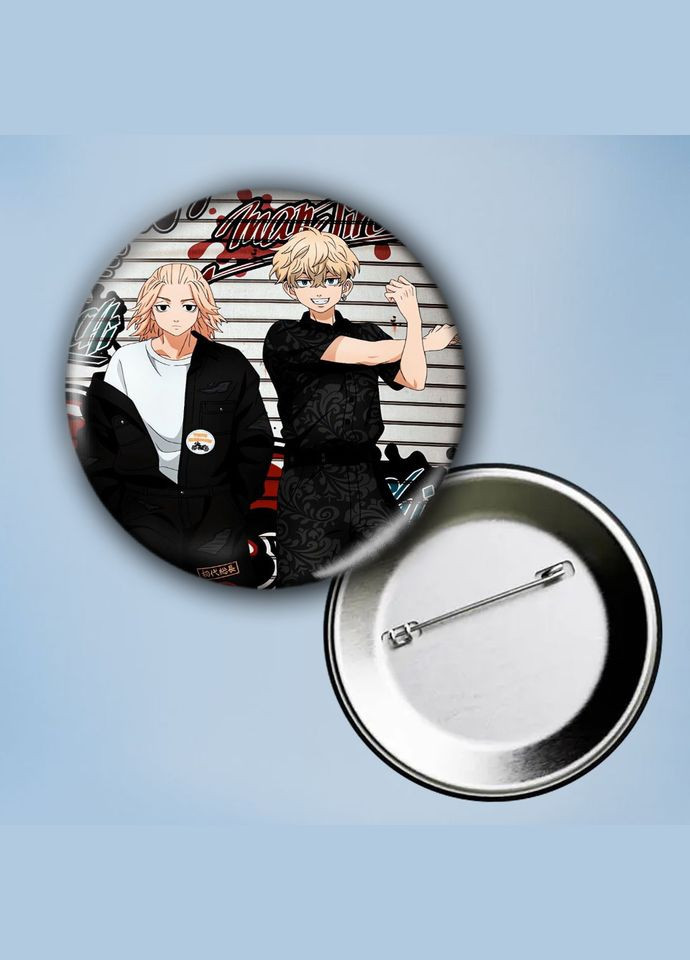 Значок на булавке Аніме Токійські месники #2 металевий 56 мм No Brand (304505096)