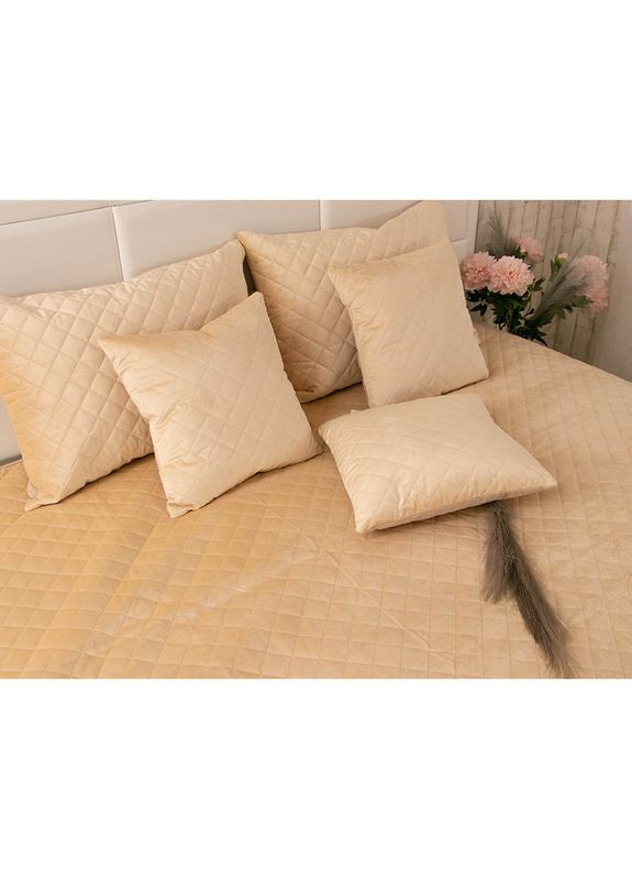 Подушка 40х40 декоративная Velour "Beige ромб" Руно 311.55_Beige ромб (300530305)