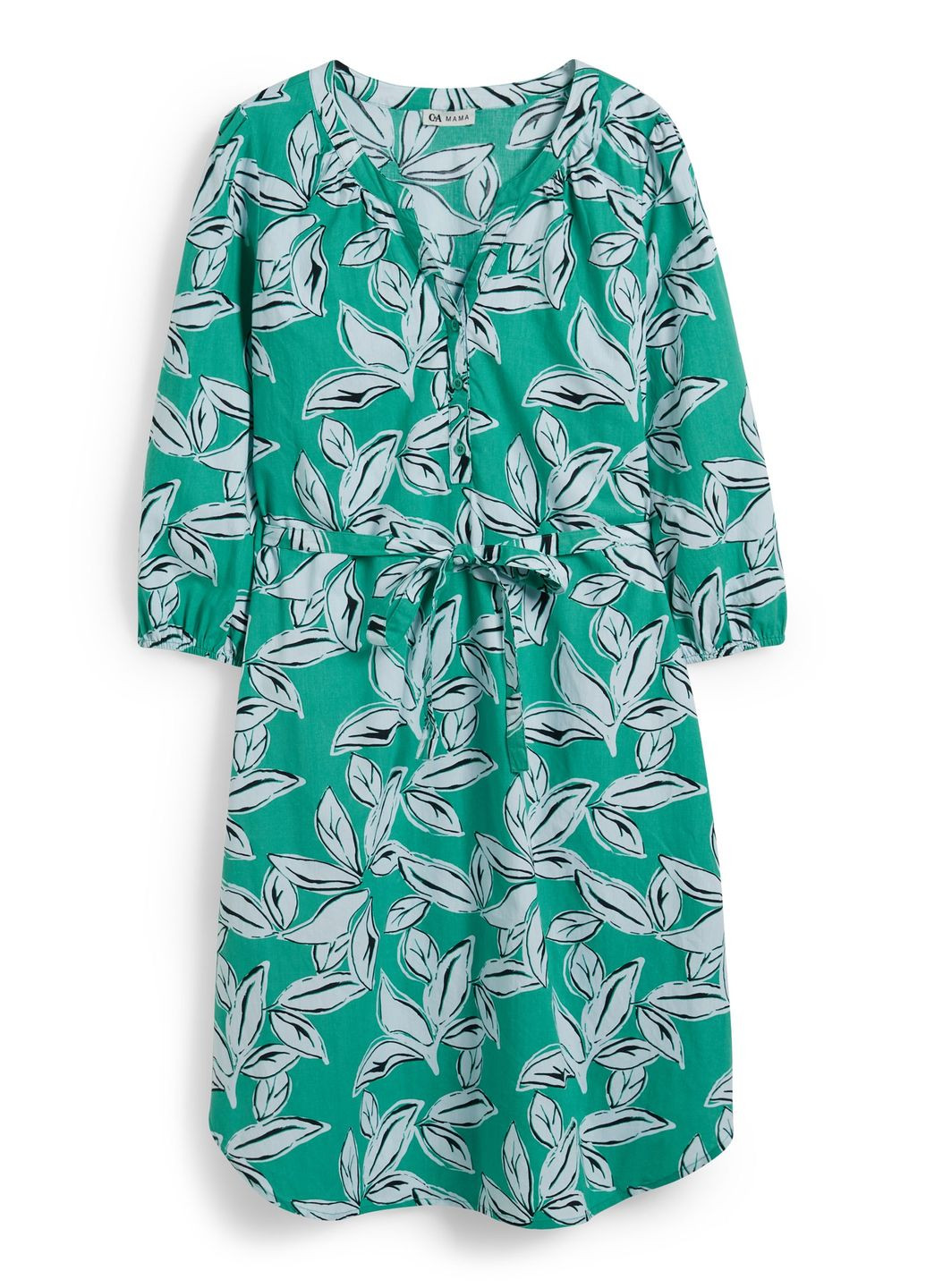 Комбінована кежуал сукня з бавовни для вагітних C&A однотонна