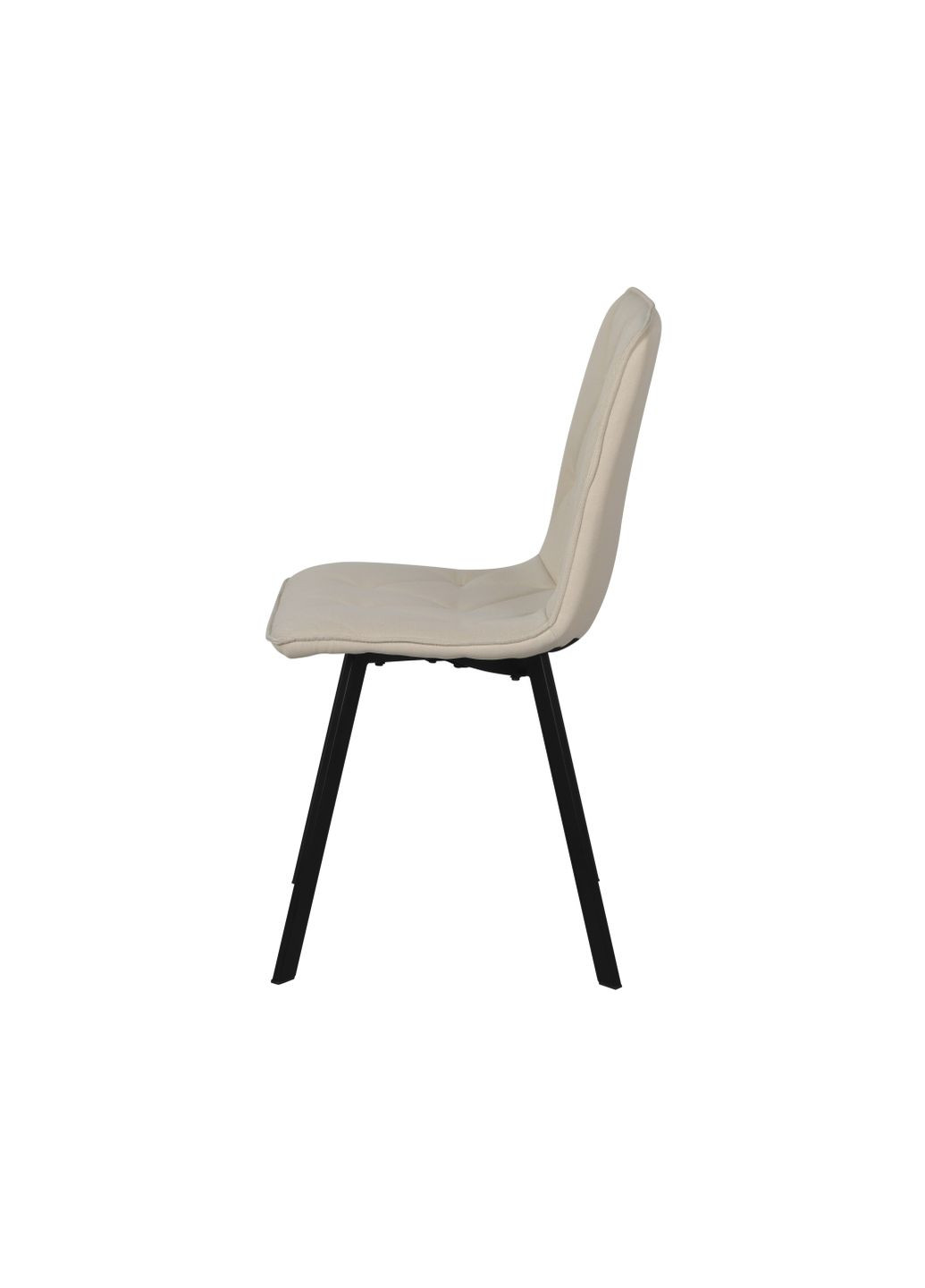 Стілець кухонний COREY TEX Чорний каркас/Кремовий тканина Intarsio (372178434)