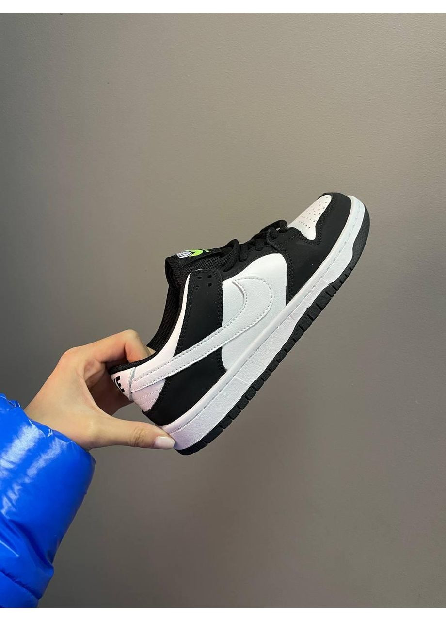 Чорні Осінні кросівки чоловічі nike sb dunk low retro white black найк сб данк No Brand