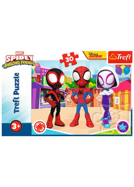 Пазли Пригоди Павучка та друзів 30 елементів (18285) Trefl (367059803)