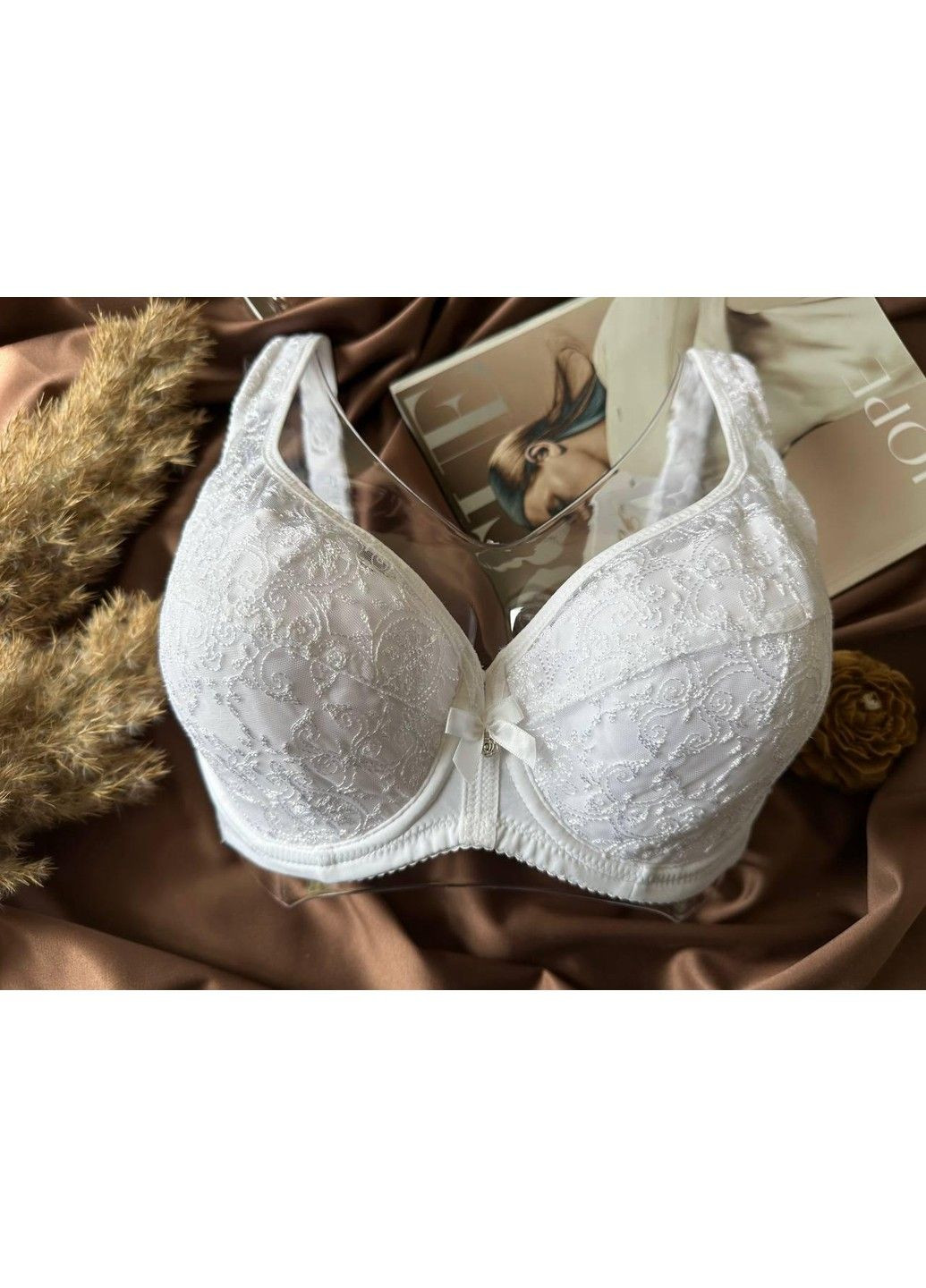 Білий бюстгальтер повномірний на чашку е білий Finikin