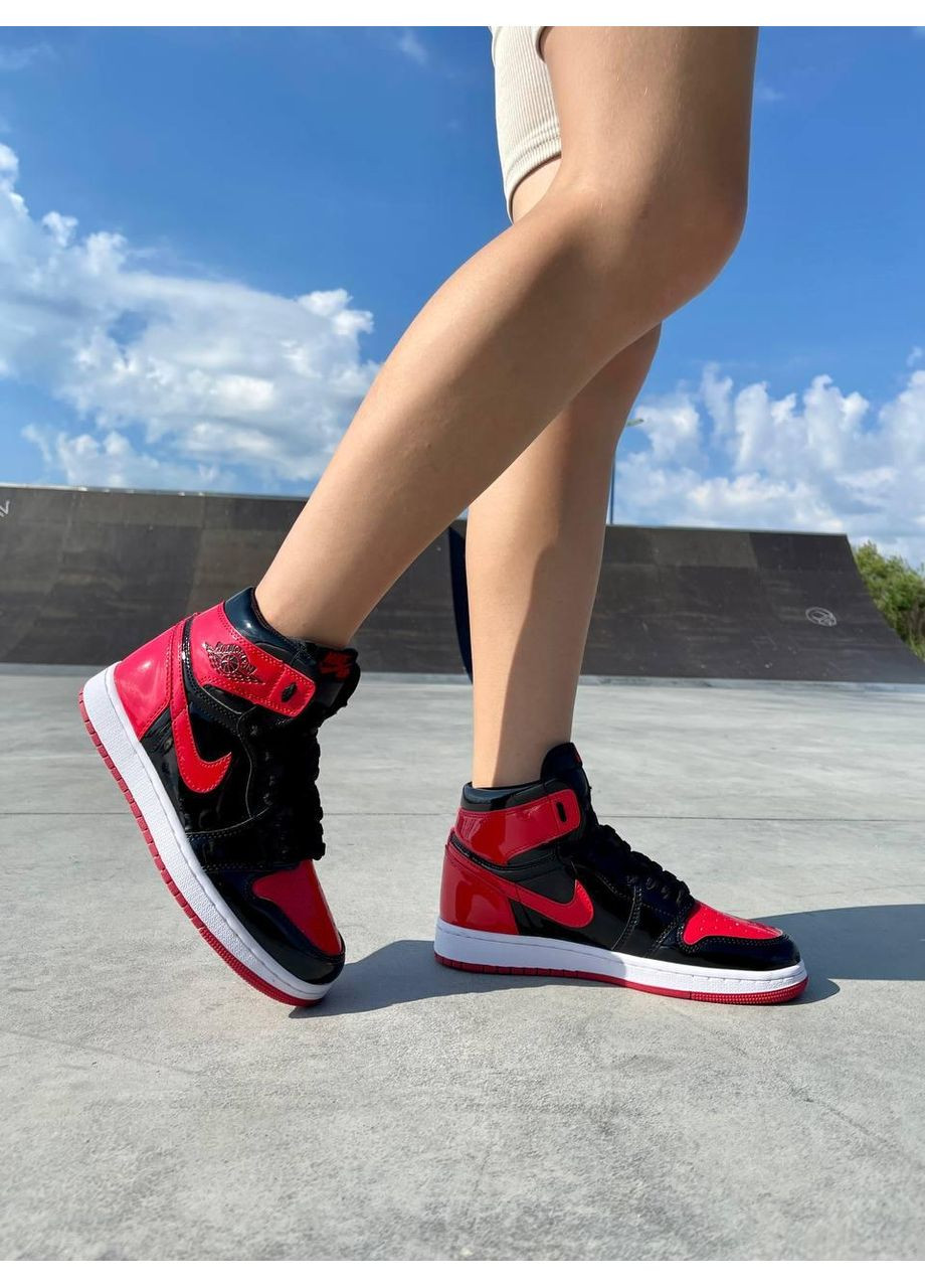 Черные демисезонные кроссовки мужские nike air jordan retro1 black blue white найк аид джордан No Brand