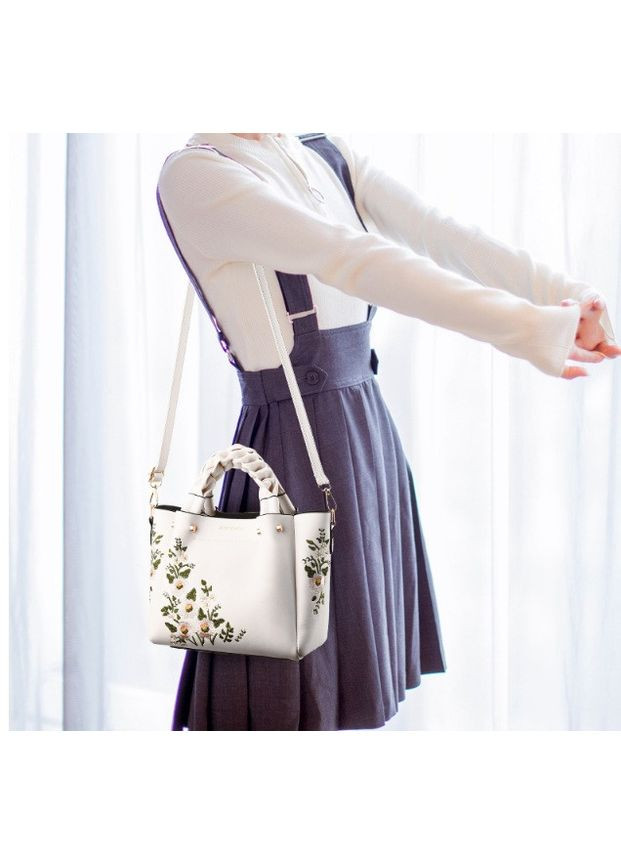 Жіноча сумочка на плече Кенгуру з екошкіри клітина світло-коричнева з блискавкою ProDobro (363136120)