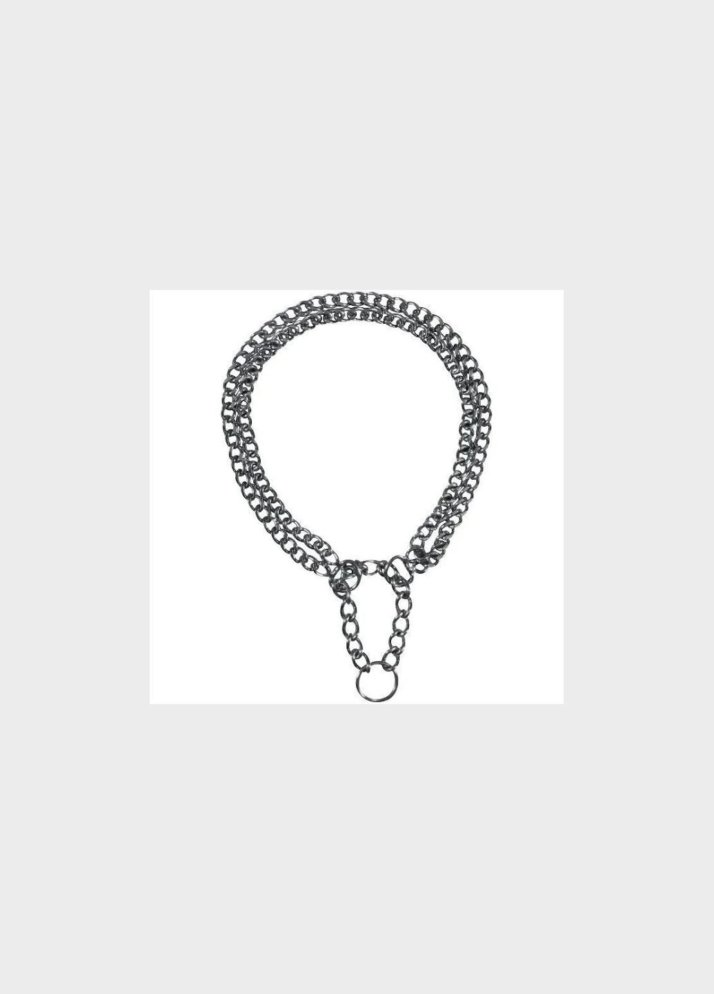 Ошейник-удавка двухрядный хромированный 60 см/2.5 мм (22468) Trixie (278307751)