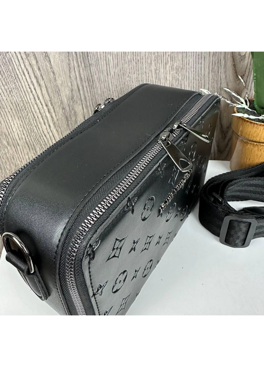 Женская сумочка на плечо черная из эко-кожи ProDobro (363260016)