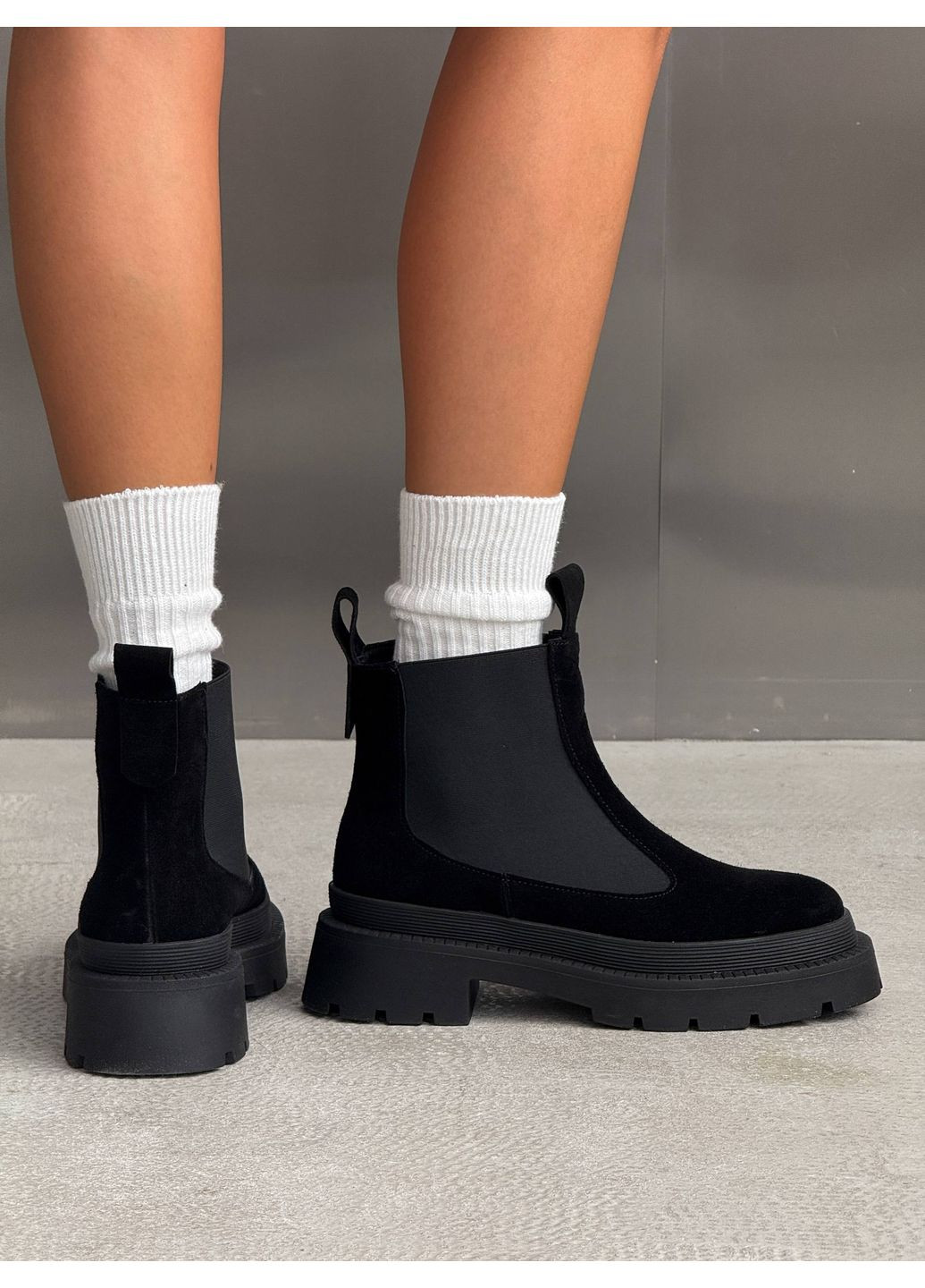 Демісезонні замшеві челсі Helen (361282518)