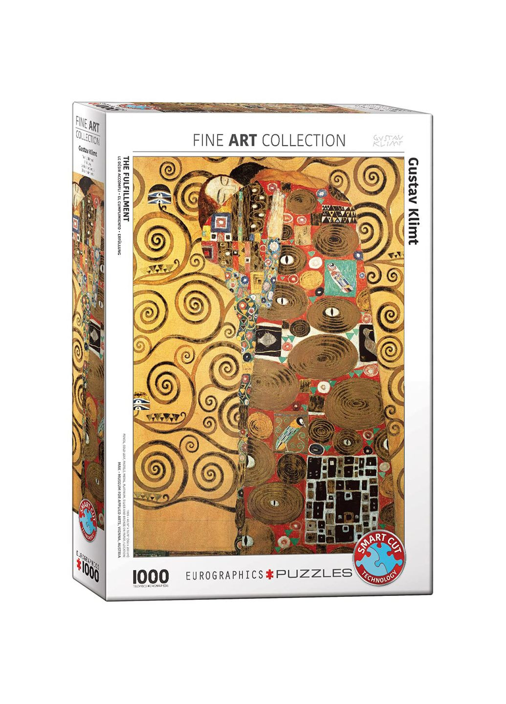 Пазл Объятия. Густав Климт, 1000 элементов () Eurographics 6000-9961 (328396148)