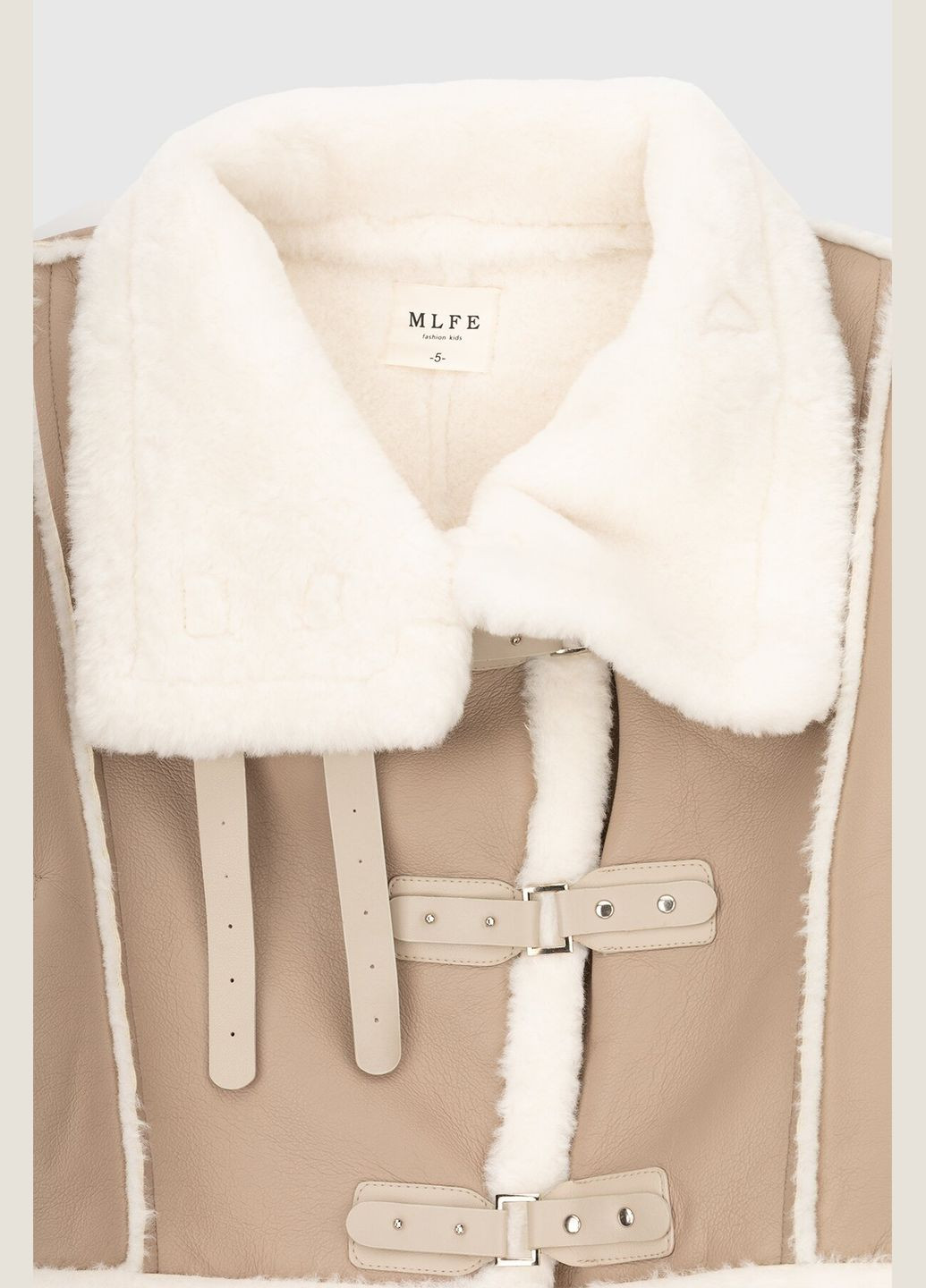 Дубленка для девочки 8587 164 см Бежевый (2000990214034W) shop (2000990214034) Yekipeer (269367249)