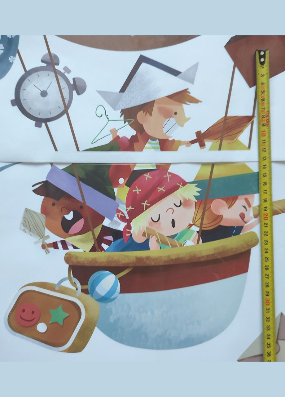 Декоративные наклейки Tourism Day воздушный шар (лист 60 х 90 см) Б156-35 BRUP (302319123)