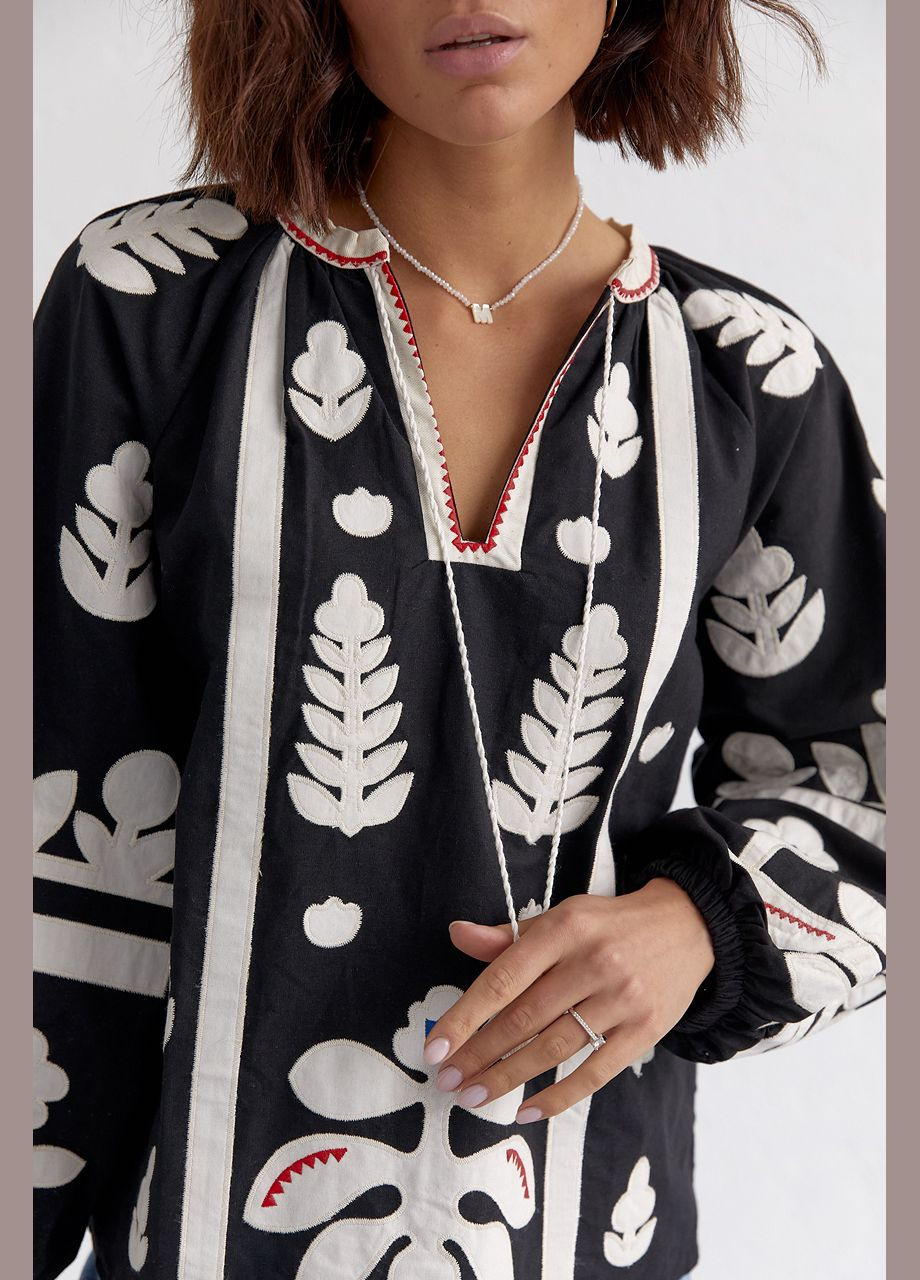 Жіноча вишиванка Мавка чорна ESQ 3910 (303898855)