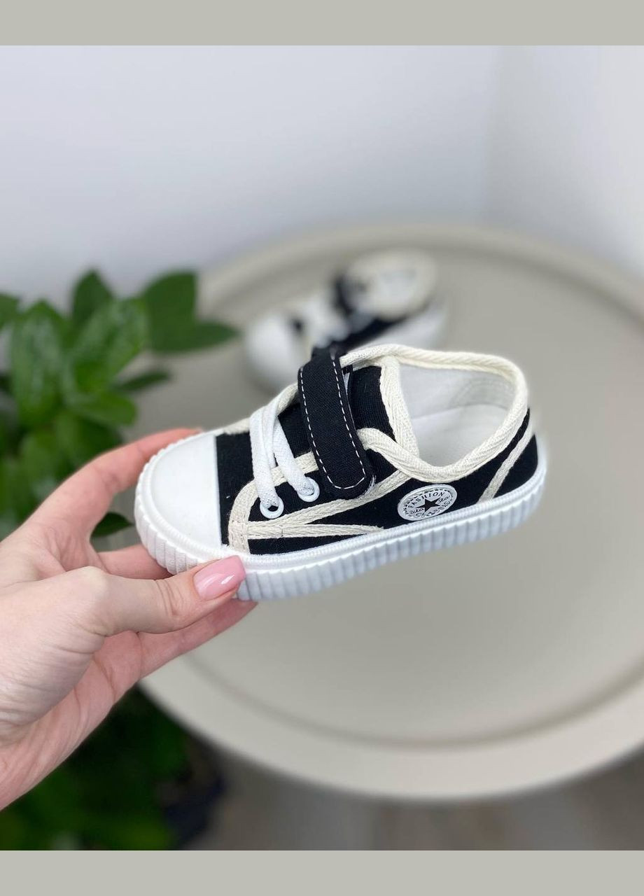 Чорні дитячі кросівки чорні 963 No Brand