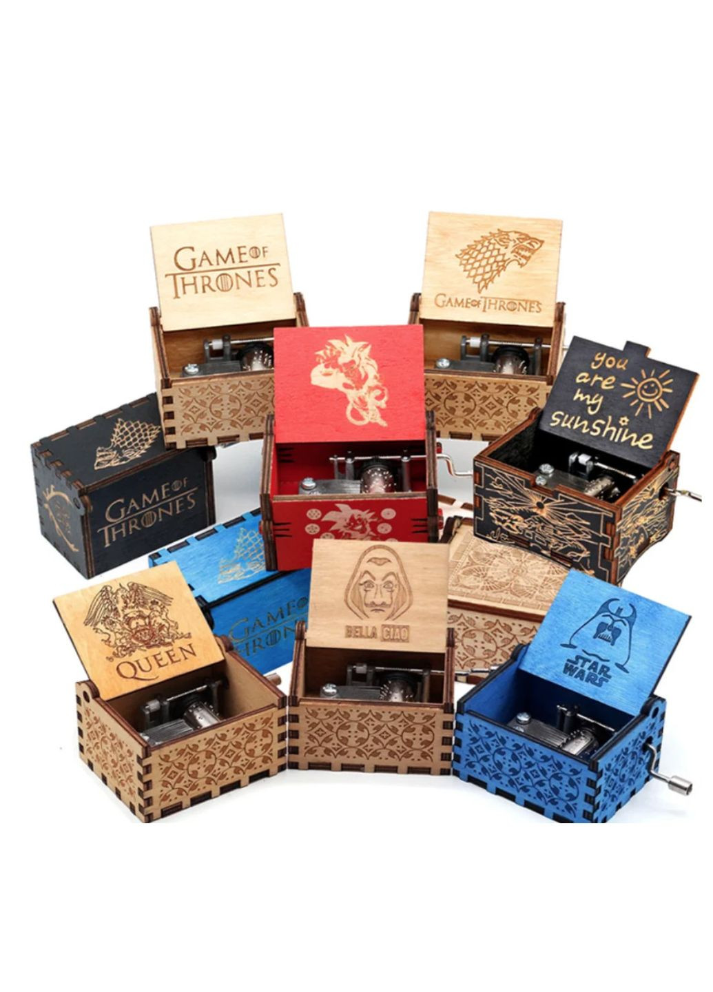 Музыкальная шкатулка винтажная Звездные Войны Star Wars 5327 голубая No Brand (364768339)