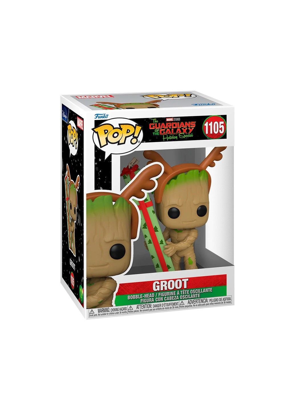 Ігрова фігурка POP! серії Вартові Галактики: Святковий Спеціал – ГРУТ Funko (324109960)