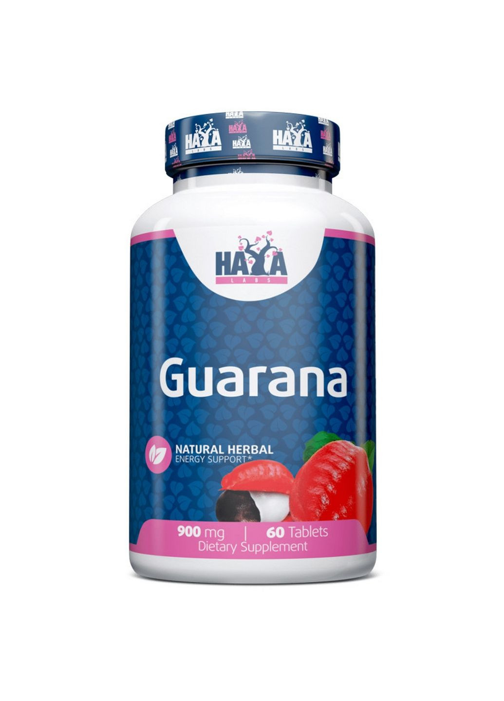 Предтренировочный комплекс Guarana 900 mg, 60 таблеток Haya Labs (293479726)