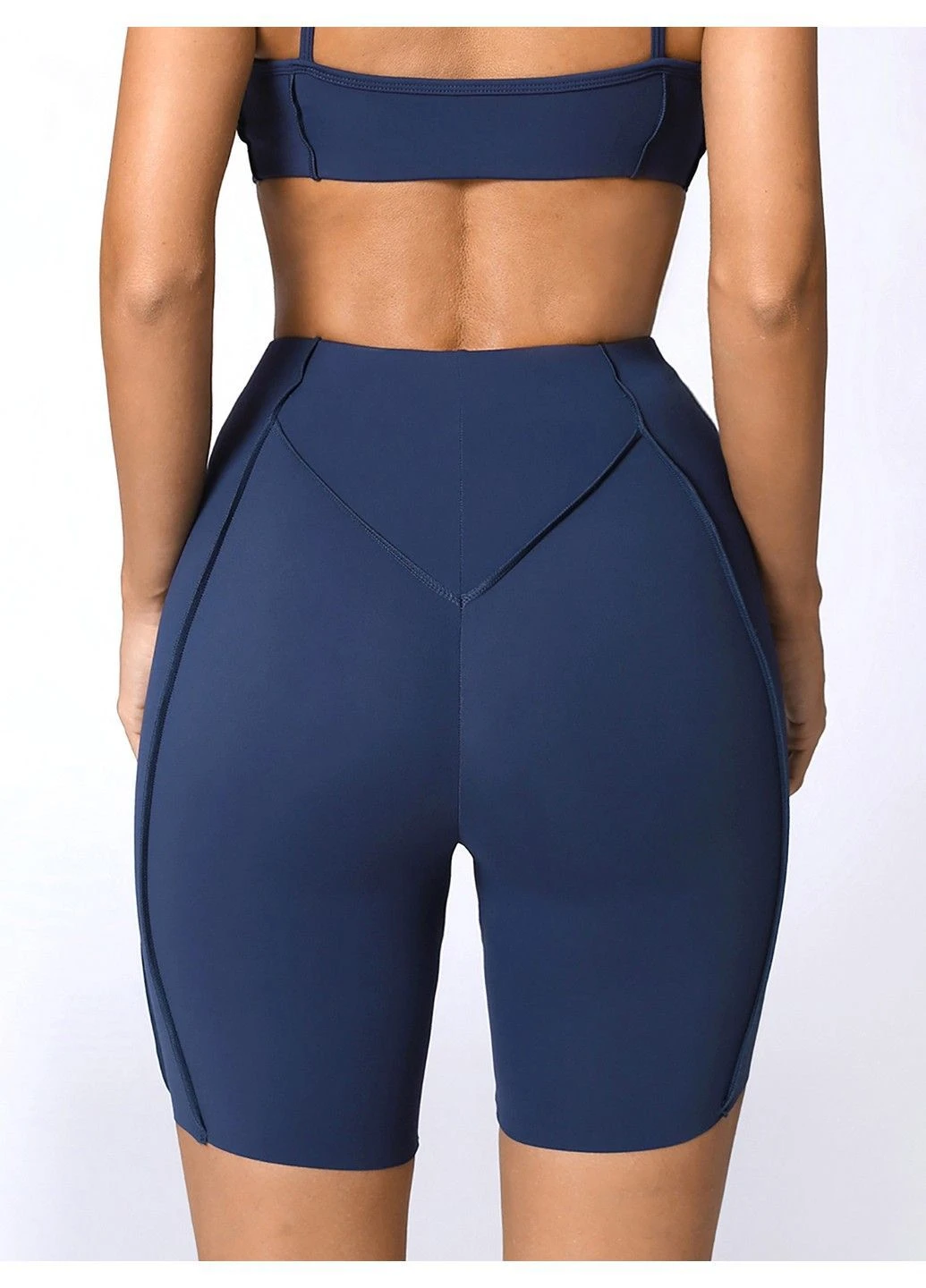 Шорти спортивні жіночі для фітнесу із зовнішніми швами, Sculpt FITCRUSH (393949731)