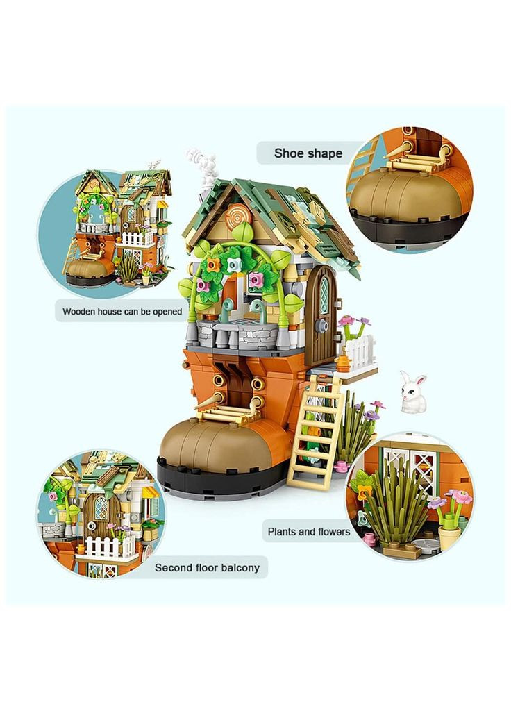 Конструктор Хижина гномів (m437779) LOZ MINI Хижина гномів без фігурок (367065515)