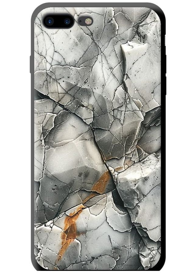 TPU чорний чохол 'Сірий мармур' для Endorphone apple iphone 7 plus (285118618)