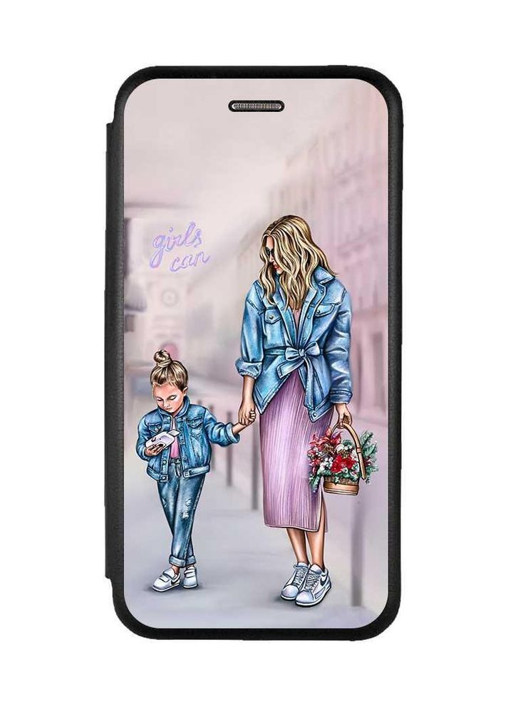 Чохол-книжка з малюнком для Samsung Galaxy S21 FE Чорний:: Мама і донька (принт 56) Creative (360665843)