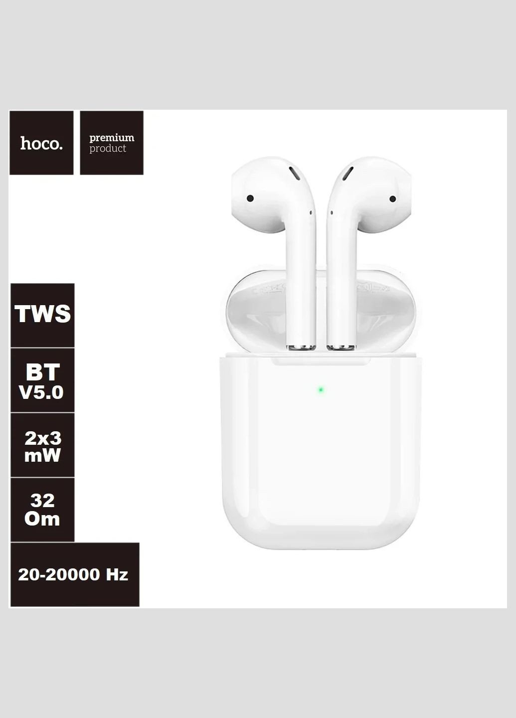 Навушники повністю бездротові EW01 Plus BT 5.1 стереогарнітура Hoco (280877654)