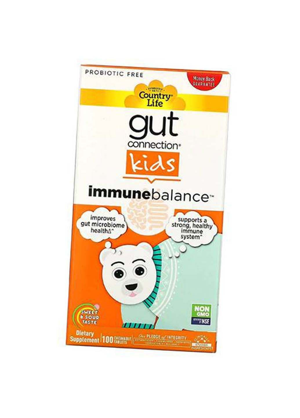 Gut Connection Kids Immune Balance 100таб Country Life (292710931)