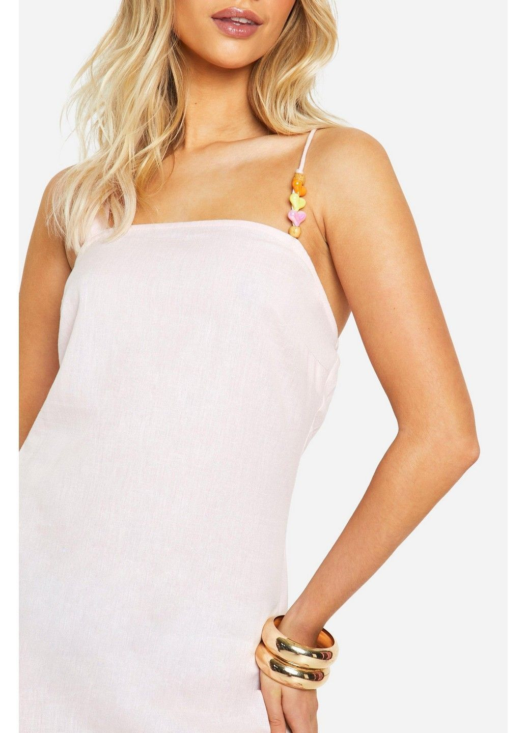 Рожева кежуал сукня Boohoo однотонна