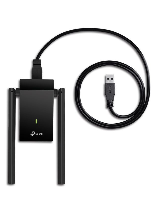 Сетевой адаптер USB TPLINK Archer T4U Plus, Black, 5GHz/2.4GHz, AC1300 (867/400 Мбит/с), USB 3.0, высокомощные антенны, MU-MIMO TP-Link (314780072)