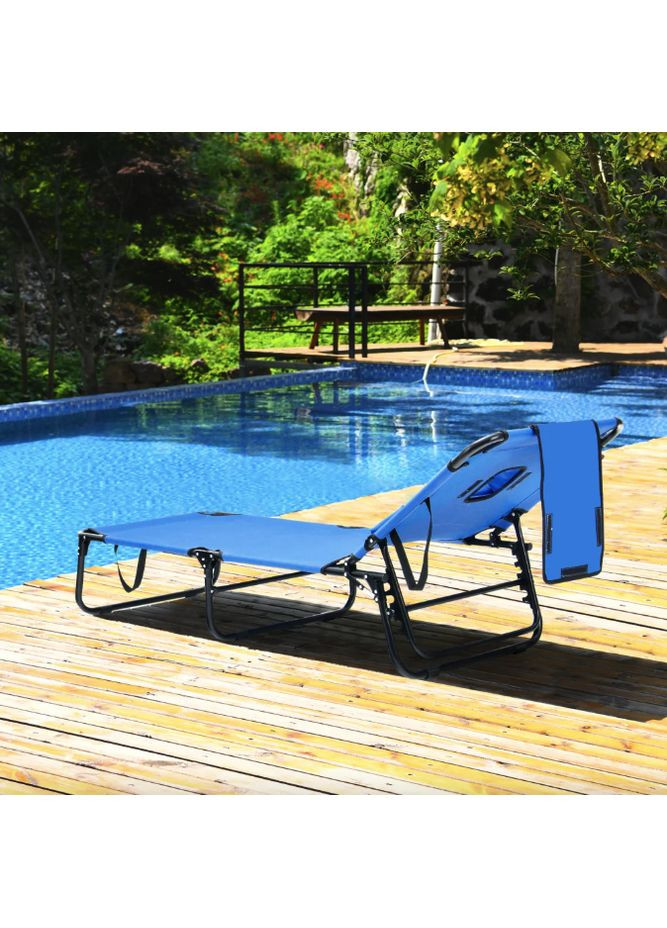 Шезлонг Hanna раскладной с отверстием для лица Costway (361952066)