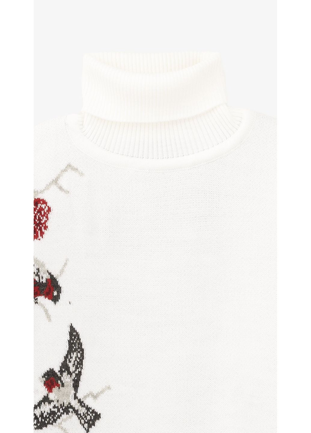 Білий зимовий джемпер з візерунком жіночий 52595 shop (2000999355646) Genua