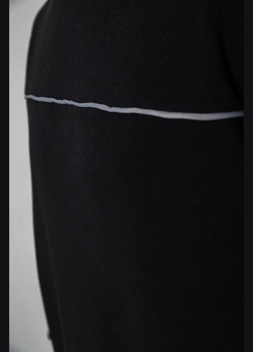 Черный демисезонный батник мужской на флисе Ager 244R2556