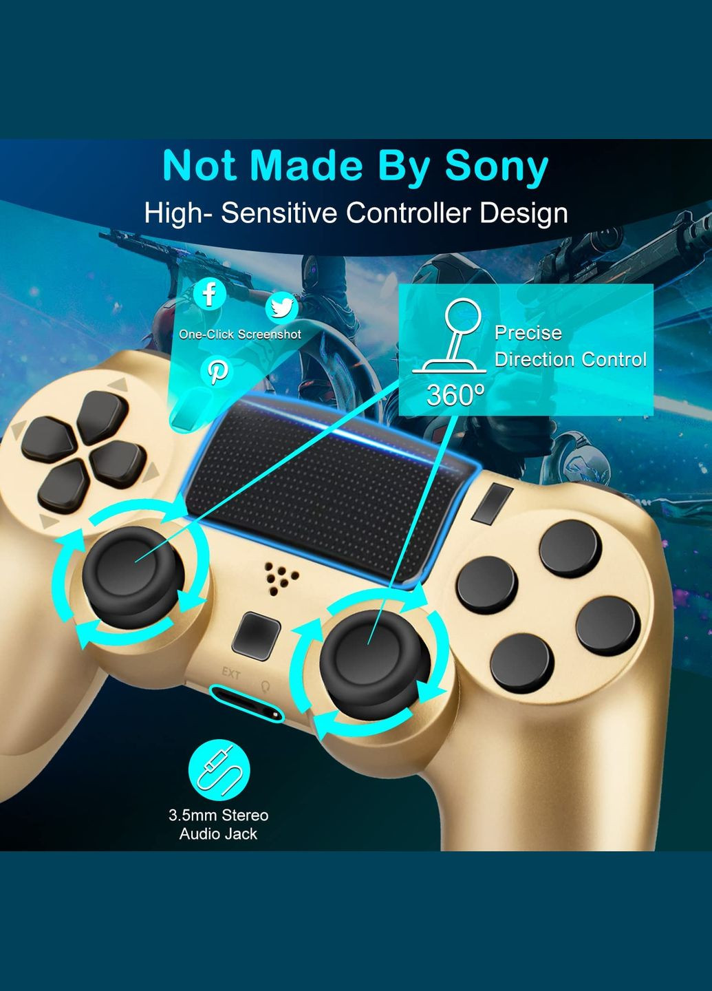 Беспроводной игровой контроллер Doubleshock 4 джойстик геймпад Playstation PS4/Pro/Slim/PS3 Blue Camo Sony (322819003)