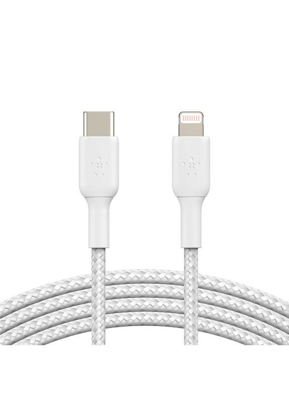 USB-С - Lightning, BRAIDED[1m, white] Belkin (316657939)